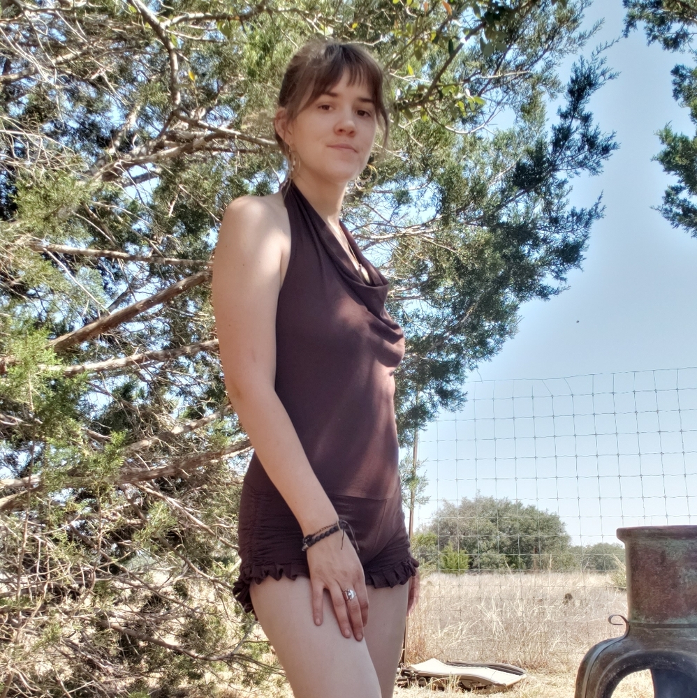 Hand sewn festival romper
